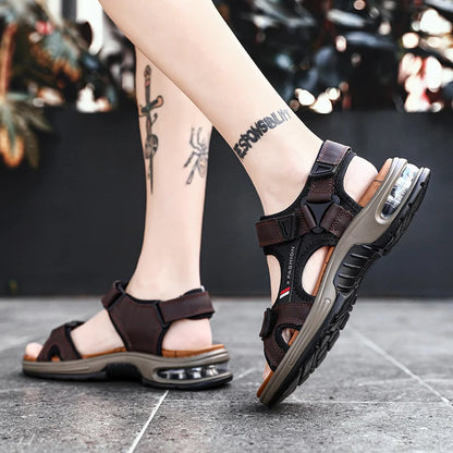 Genuine Leather Men's Summer Sandals