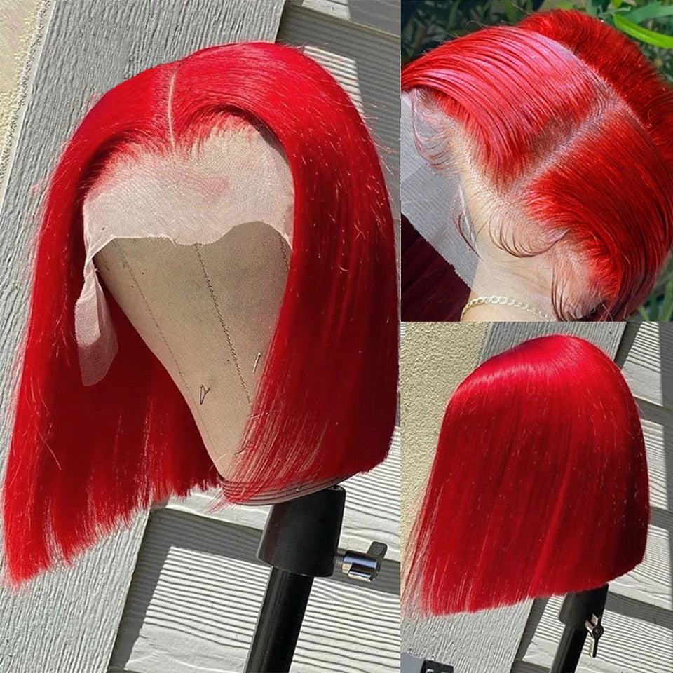 Short Ombre Honey Blonde Bob Wig With Baby Hair - Misthere K.