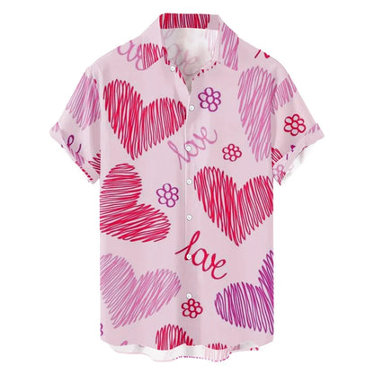 Men's Summer Valentine Day Shirt