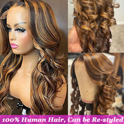 Women's Highlight Body Wave Lace Front Wig