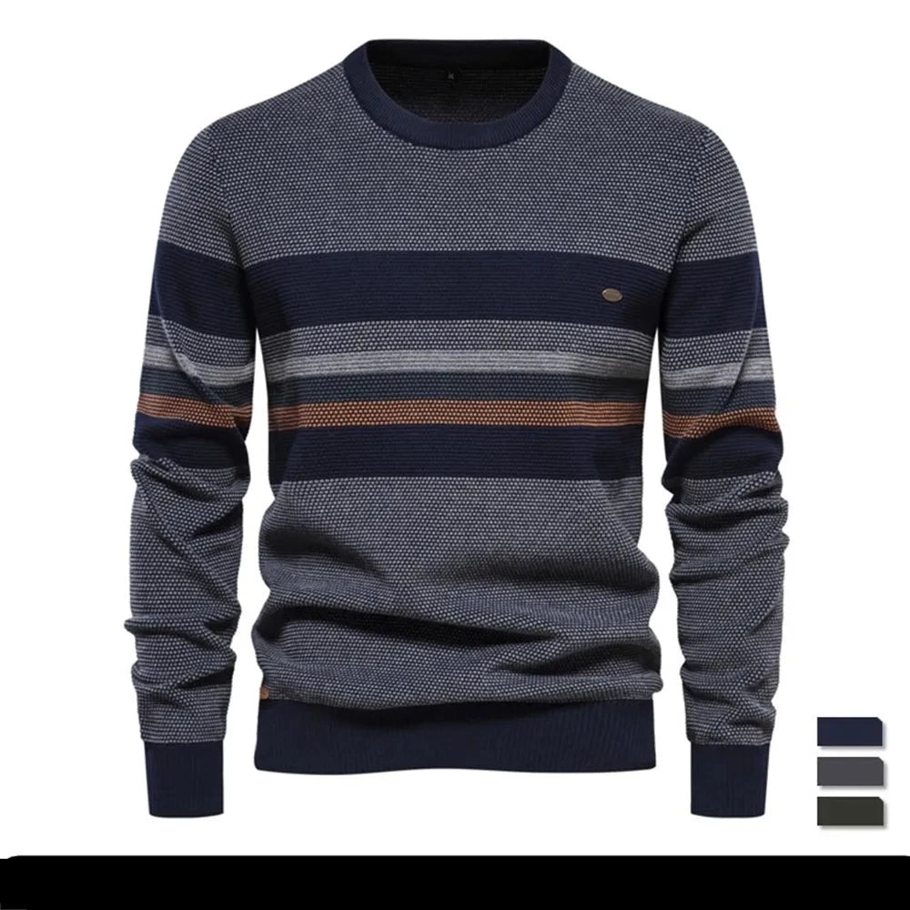 Men High Quality Cotton Warm Pullover