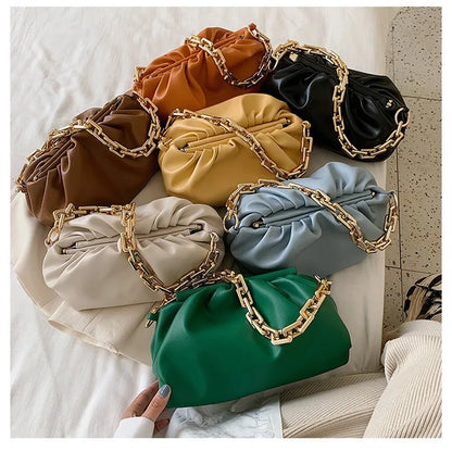 Women Gold Chain Crossbody Handbags