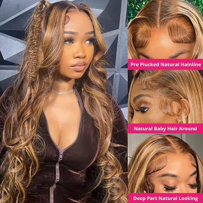 Women's Highlight Body Wave Lace Front Wig