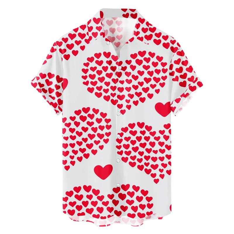 Men's Summer Valentine Day Shirt