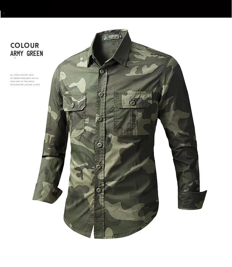 Men's Long Sleeved Shirt Autumn Winter Casual Workwear Shirt