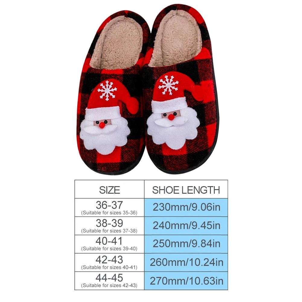 Christmas Indoor Slippers Santa Claus