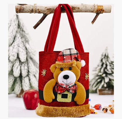 Snowman Bear Christmas Gift Bags