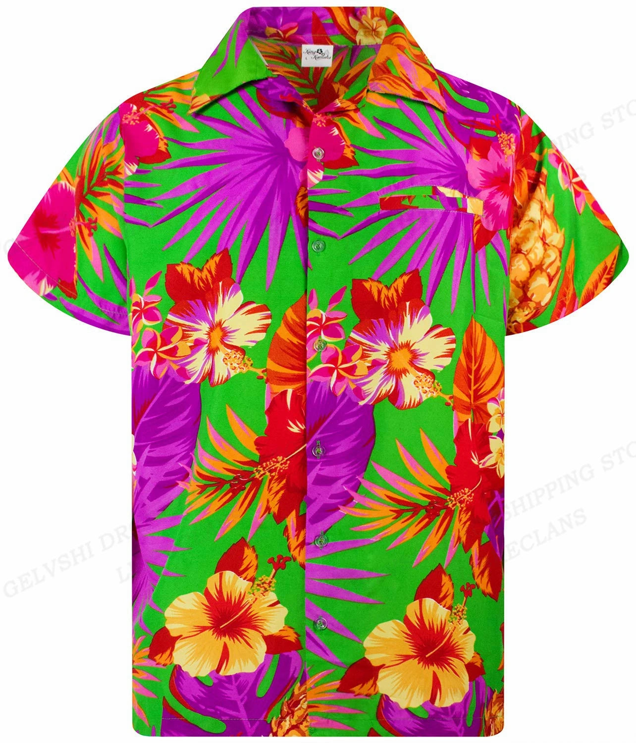 Tropical Hawaiian Shirt for Men