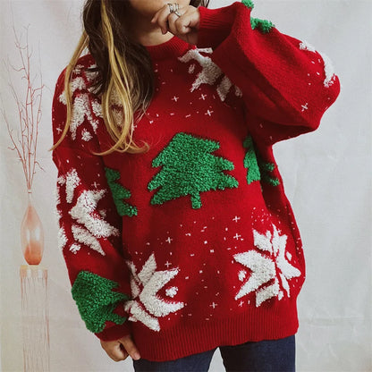 Women's Christmas Knitted Pullover