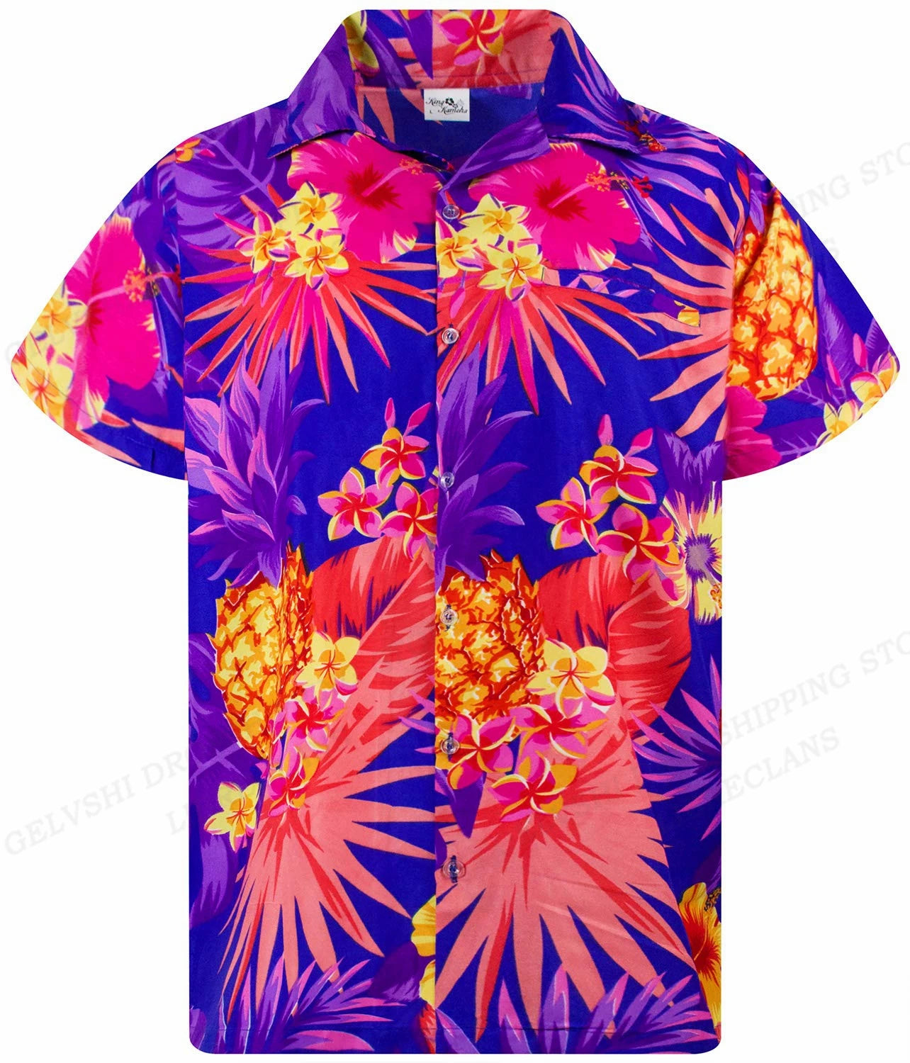 Tropical Hawaiian Shirt for Men