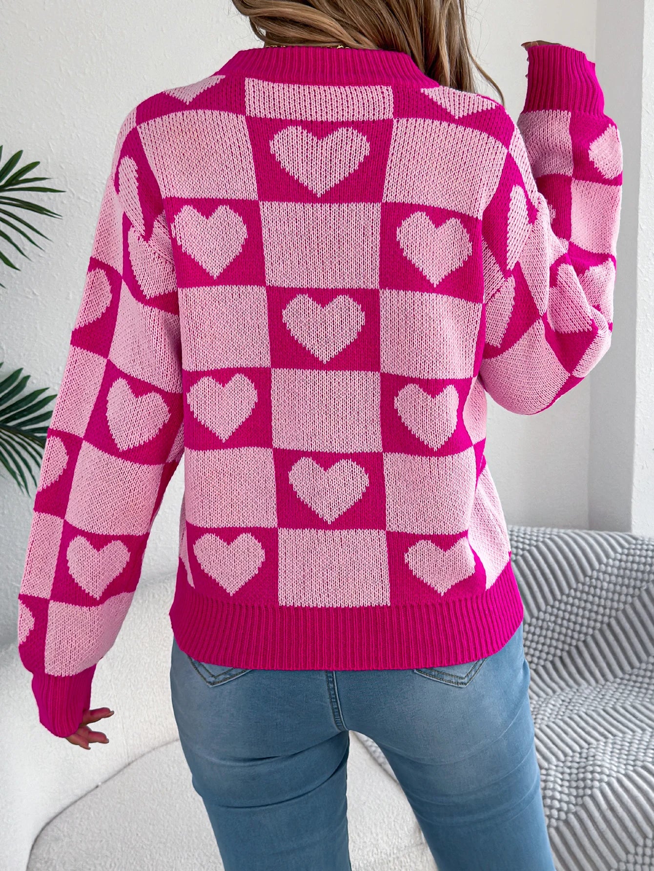 Autumn and Winter Women Sweater Valentine's Day