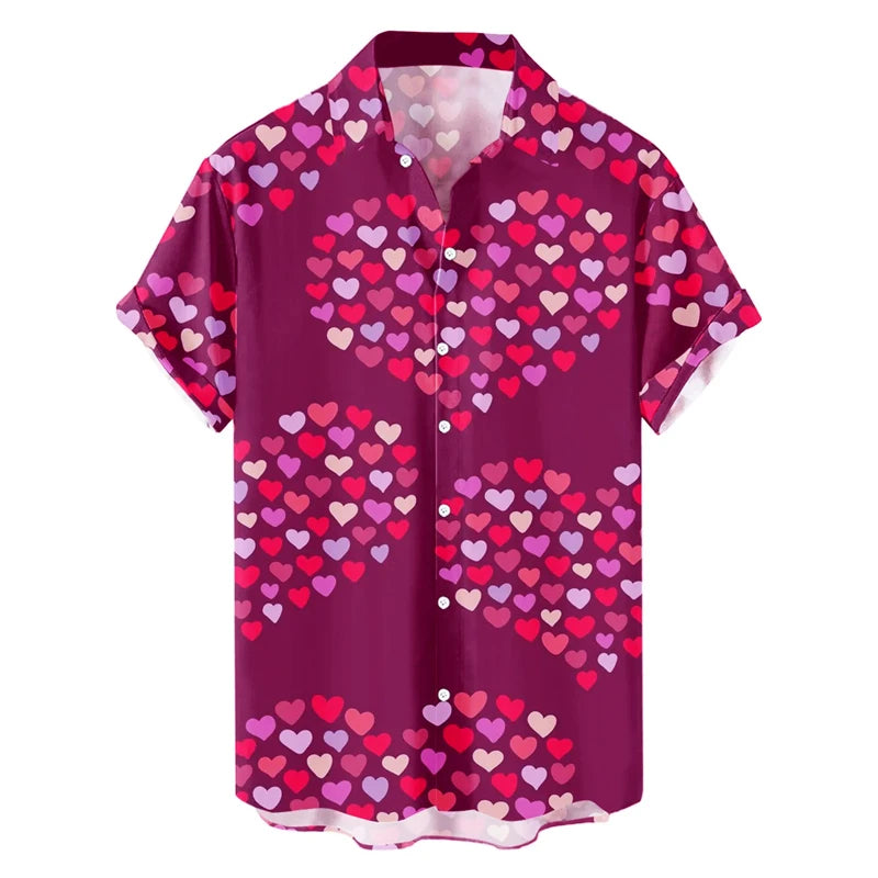 Men's Summer Valentine Day Shirt