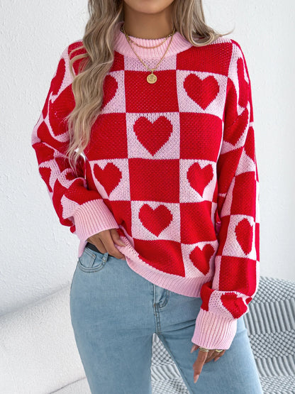 Autumn and Winter Women Sweater Valentine's Day