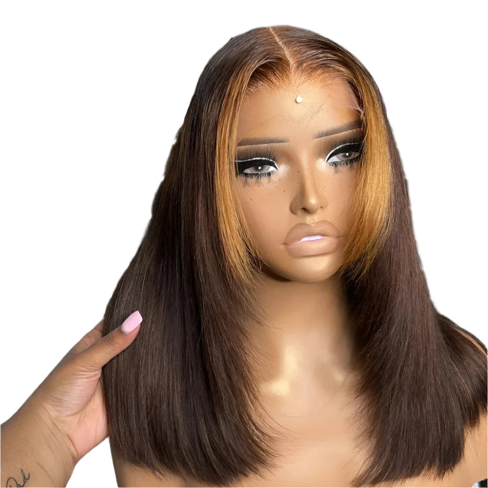 13x4 straight lace front wigs for black women