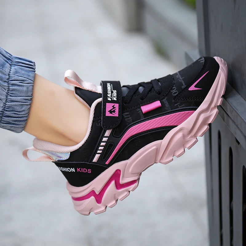 Girl's casual sneaker soft comfortable waterproof shoes