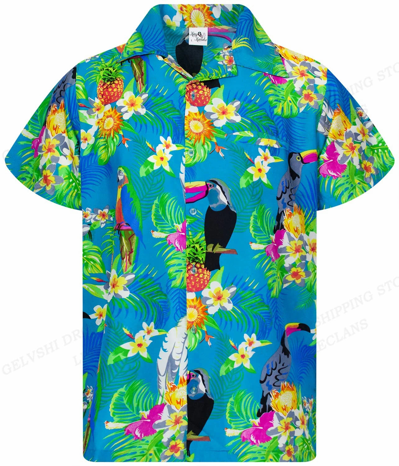 Tropical Hawaiian Shirt for Men