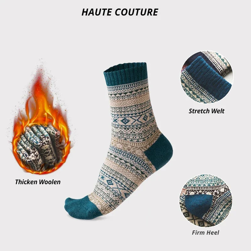 5 Pairs Winter Men's Socks