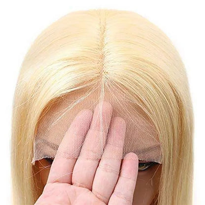 Straight Bob T Part Lace Front Human Hair Wigs