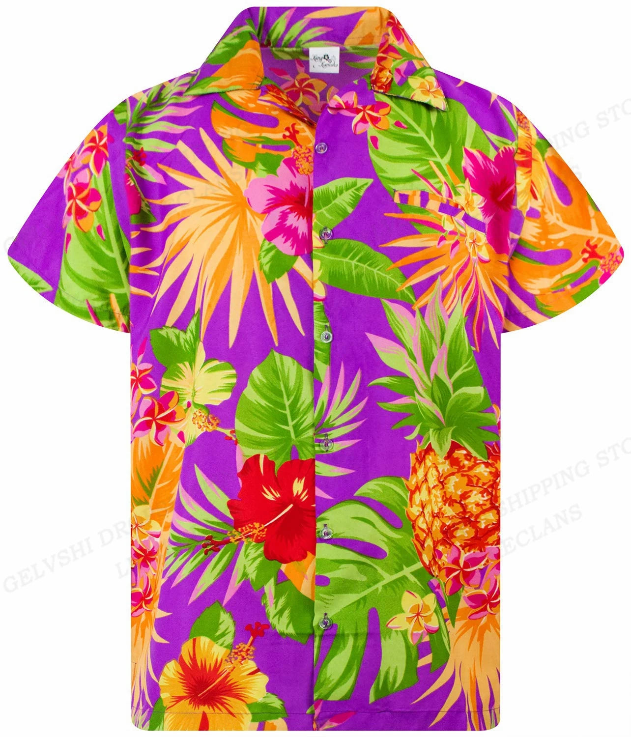 Tropical Hawaiian Shirt for Men