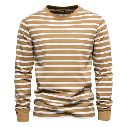 Men Fashion Comfortable Cotton Long Sleeve T-shirt