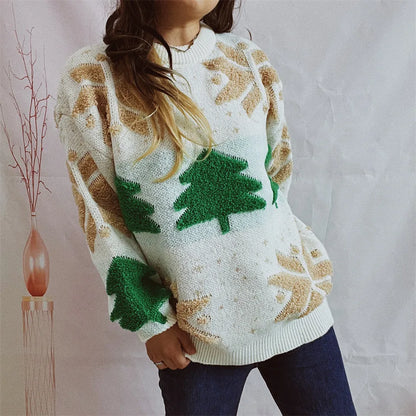 Women's Christmas Knitted Pullover