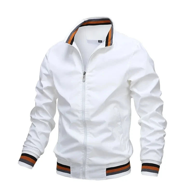 Men's Stand Collar Casual Zipper Outdoor Jacket