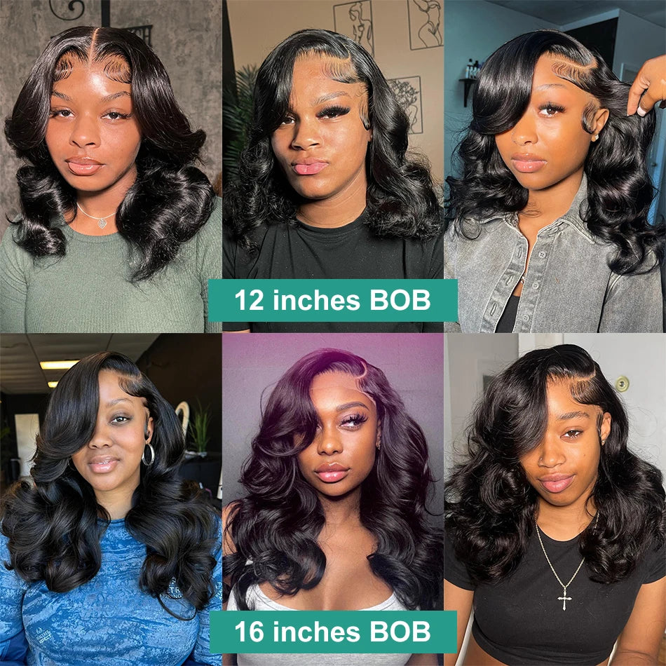 Human Hair Transparent Lace Frontal Wigs