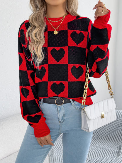 Autumn and Winter Women Sweater Valentine's Day