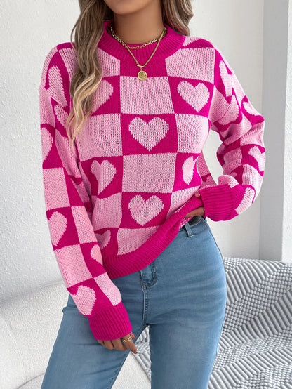 Autumn and Winter Women Sweater Valentine's Day