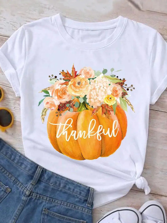 Pumpkin Thanksgiving Fall Autumn  T-shirt