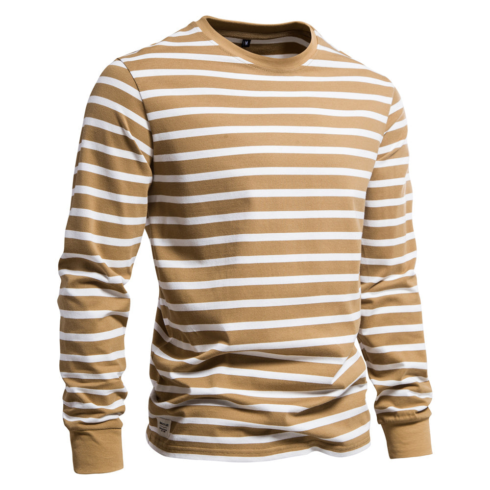 Men Fashion Comfortable Cotton Long Sleeve T-shirt