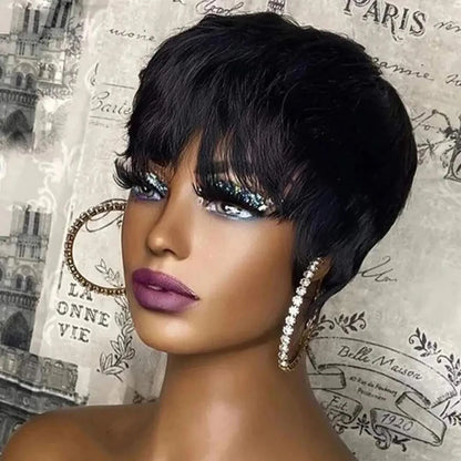 Glueless human hair wigs