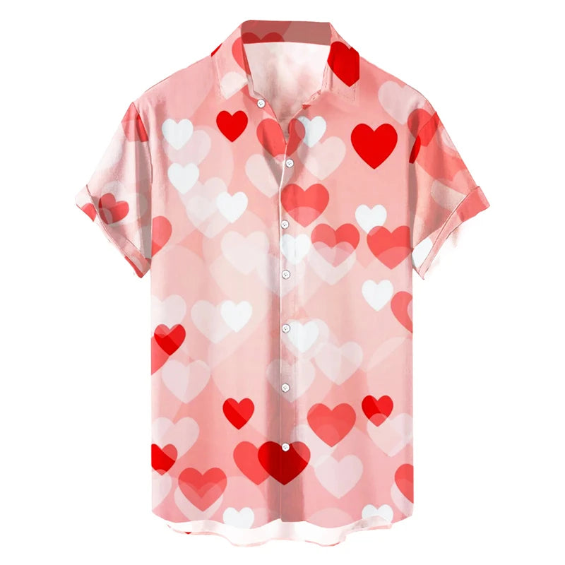 Men's Summer Valentine Day Shirt