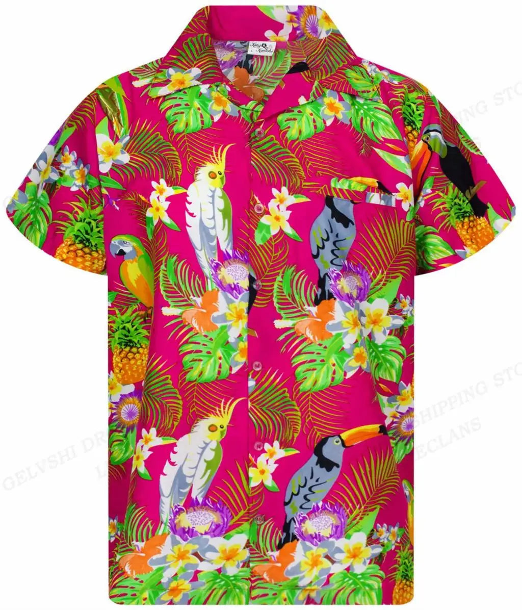 Tropical Hawaiian Shirt for Men