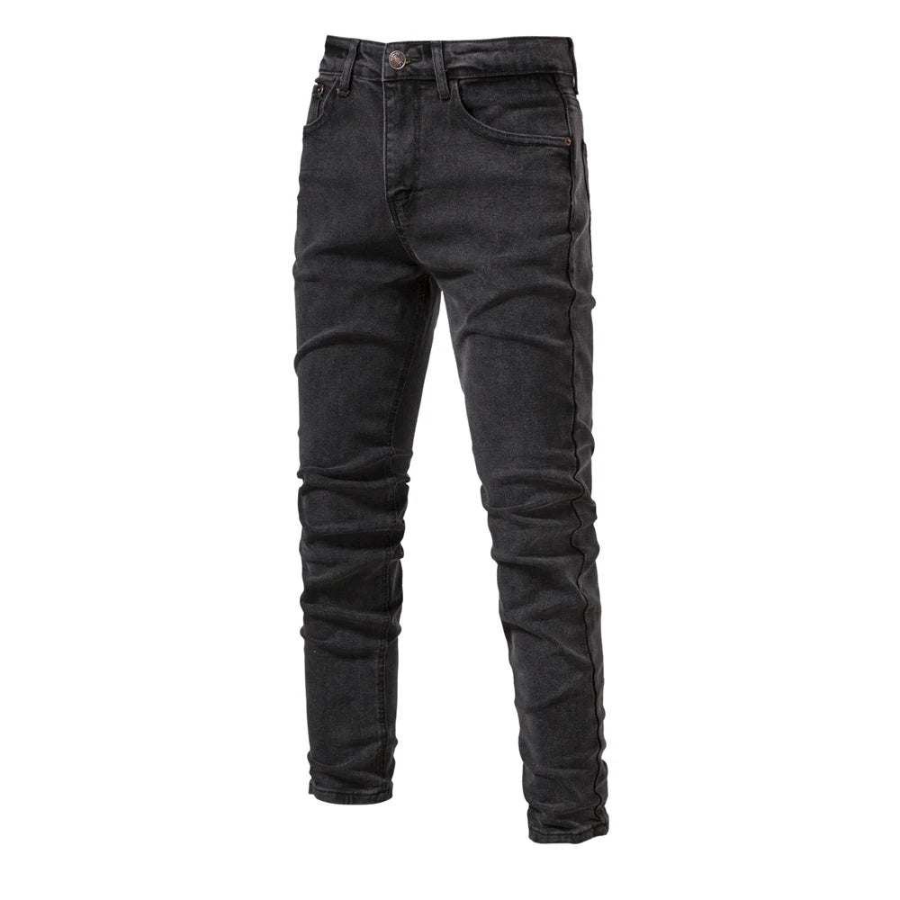 Men's Slim Fit Straight Denim Jeans Pants