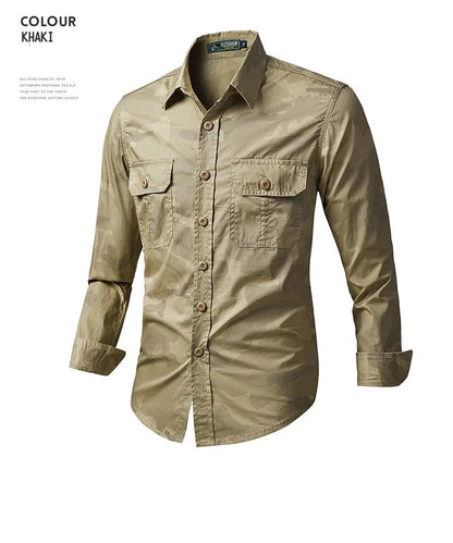 Men's Long Sleeved Shirt Autumn Winter Casual Workwear Shirt