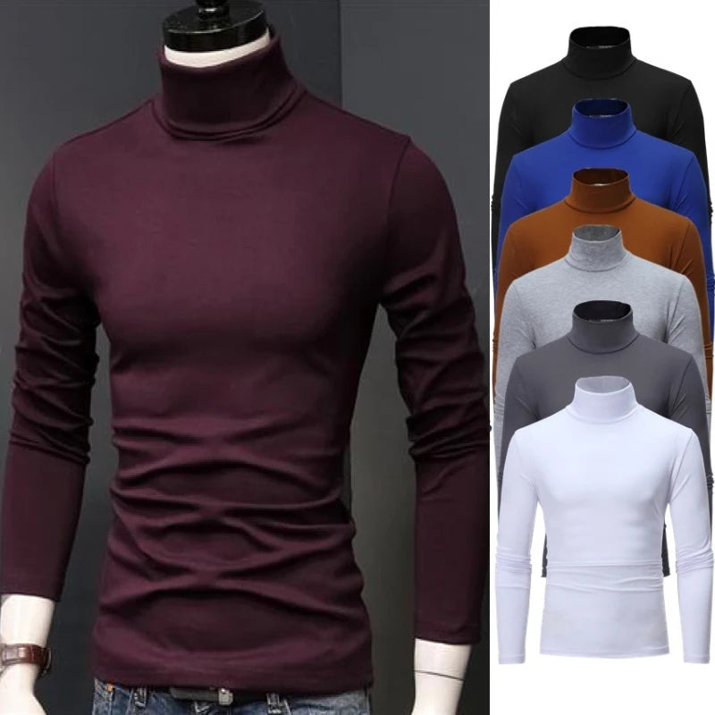 Men's Long Sleeve mock Turtleneck