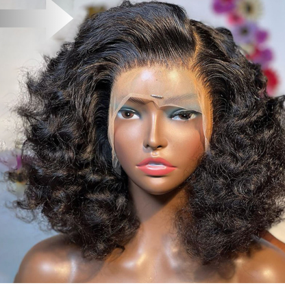 Human Hair Transparent Lace Frontal Wigs