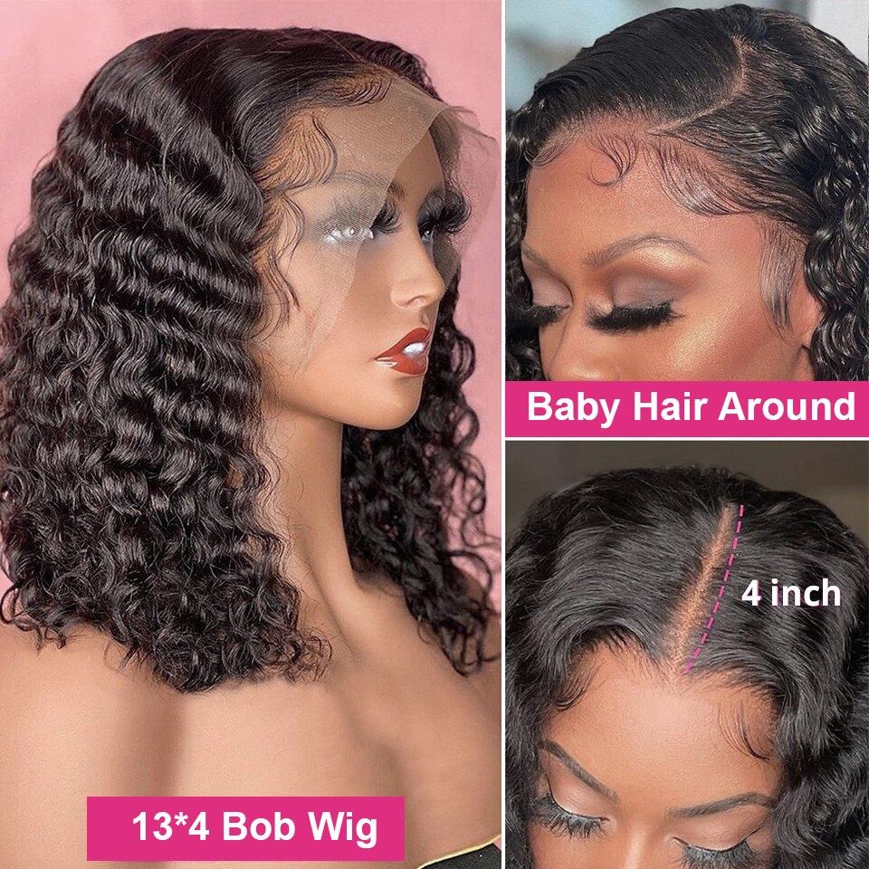 100% Human Hair Deep Wave Lace Front WigMisthere K. - All rights reserved