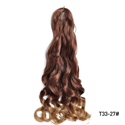 14 18 22 Inch Synthetic French Curly Crochet BraidsMisthere K. - All rights reserved