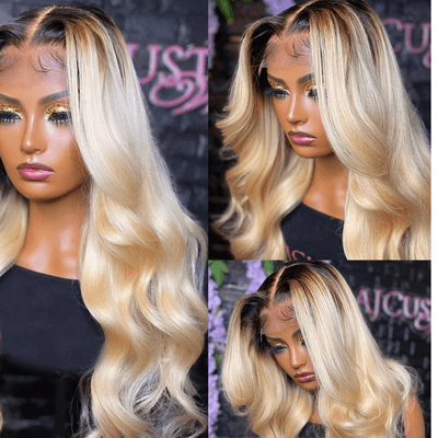 Women Brazilian Remy Transparent Lace Wavy Wig - Misthere K.