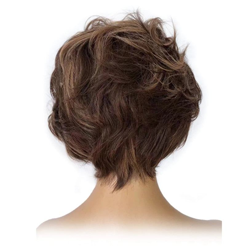 Short Pixie Cut Human hair Wigs - Misthere K.