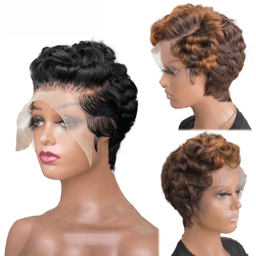 Highlight Colored Short Pixie Cut Bob - Misthere K.