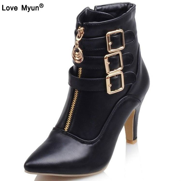 Ladies High Heels Spring Boots - Misthere K.