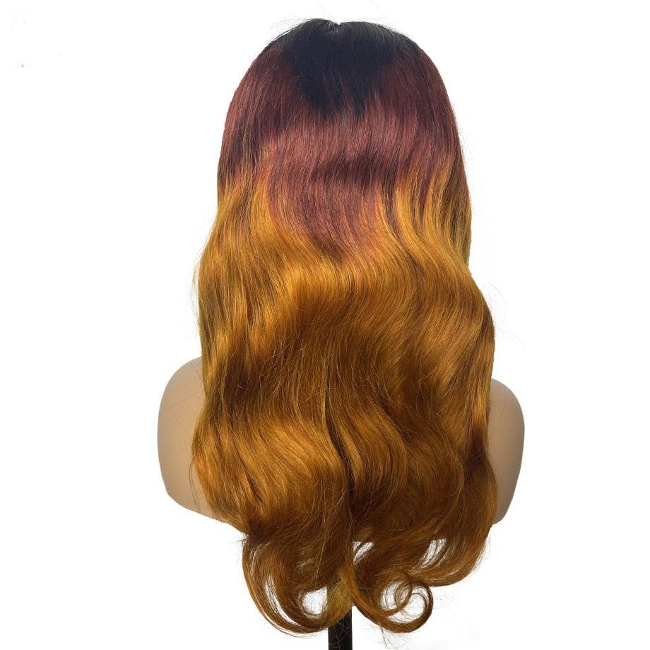 Human Hair Ombre Lace Front Wig - Misthere K.