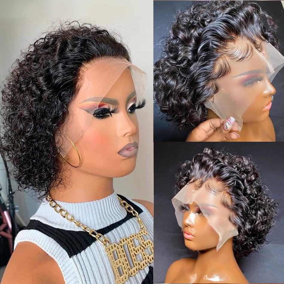 Water Deep Wave Lace Front Wig For Women - Misthere K.