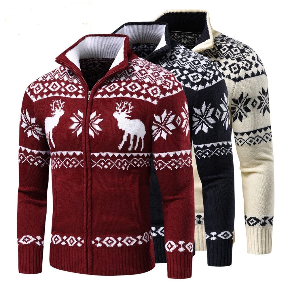 Men Chrismas Cardigan Jacket - Misthere K.