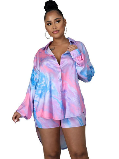 Women Casual Long Sleeve Printed Two Piece Set - Misthere K.