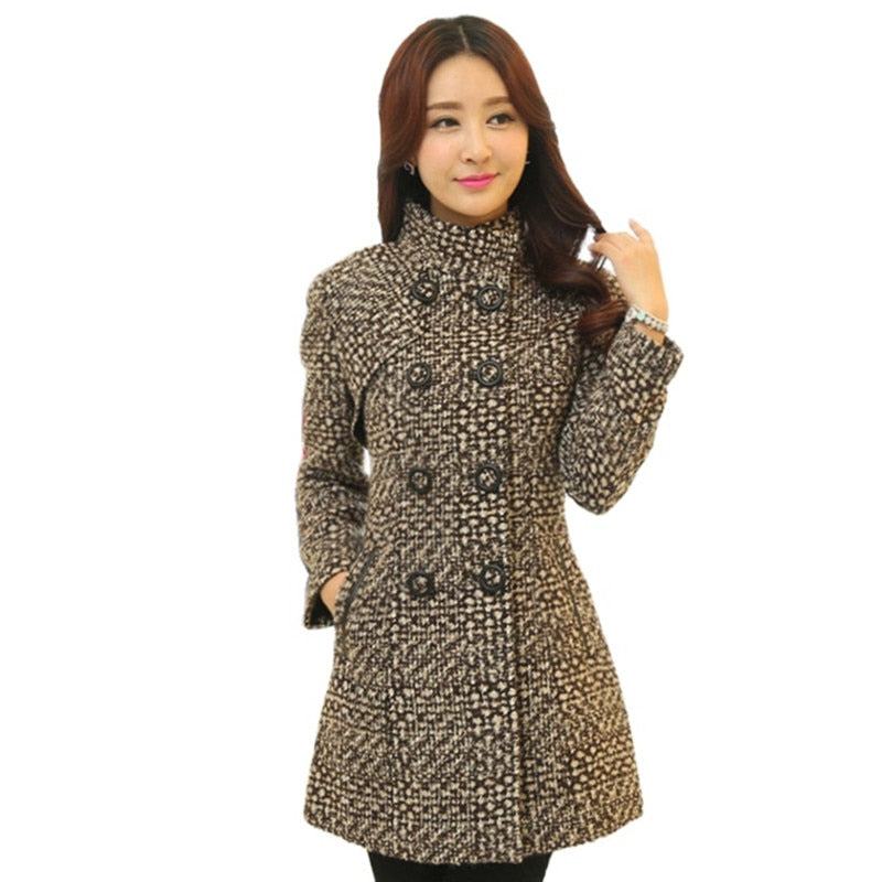 Women's Wool Blends winter Coat - Misthere K.