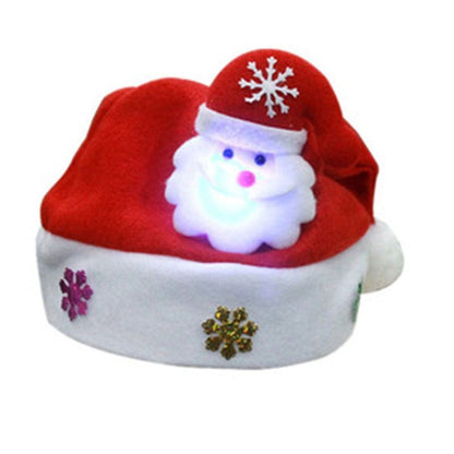 Children Adult LED Christmas Hats Light Up Cap SantaMisthere K. - All rights reserved